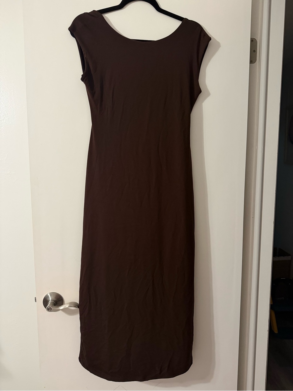 See You Monday Brown Backless Dress
